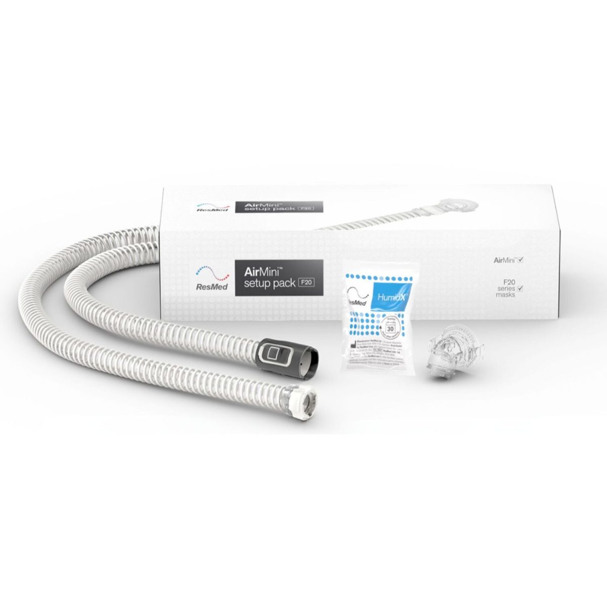 ResMed AirMini F20 Set up Kit with HumidX | CPAP.co.uk